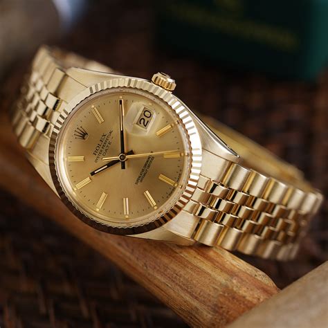 gold rolex day date 34mm|Rolex date 34mm 18k markings.